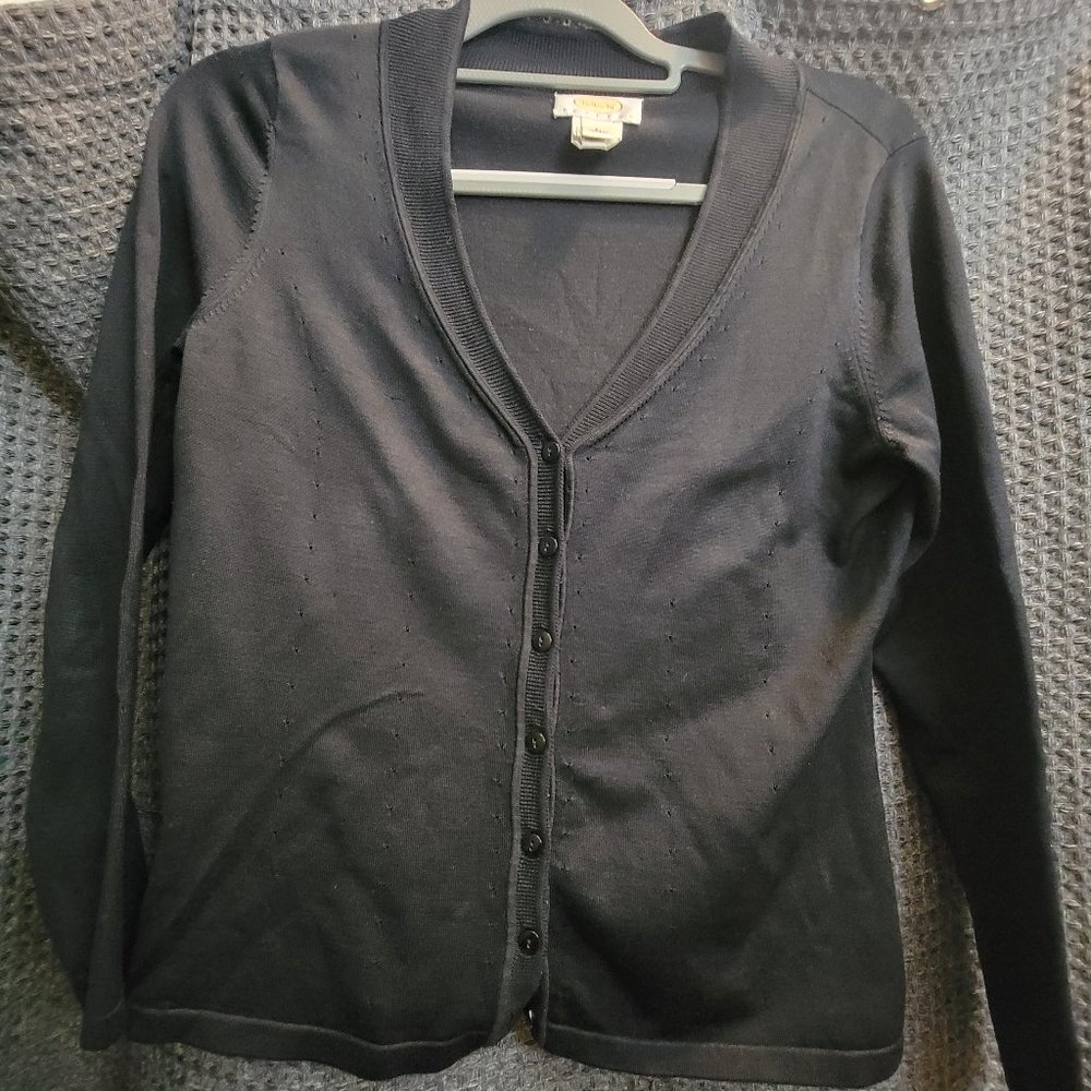 Talbots Cardigan Black